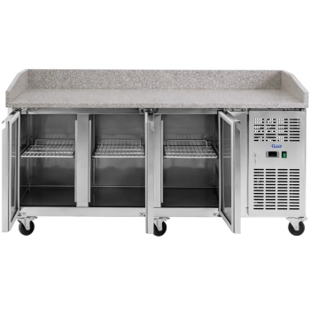  Stół chłodniczy do pizzy 3 komory na kółkach 560 l 202 x 80 x 100 cm - zdj. dodatkowe 6