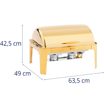  Podgrzewacz do potraw bufetowy na pastę GN 1/1 9 l - złoty - zdj. dodatkowe 5