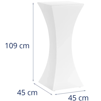  Stolik barowy klubowy kwadratowy podświetlany RGBW LED 45 x 45 x 110 cm - zdj. dodatkowe 8