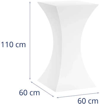  Stolik barowy klubowy kwadratowy podświetlany RGBW LED 60 x 60 x 110 cm - zdj. dodatkowe 7