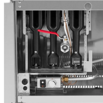  Frytownica gazowa podwójna z szafką propan / LPG / gaz ziemny 2 x 36 l 30 kW - zdj. dodatkowe 2