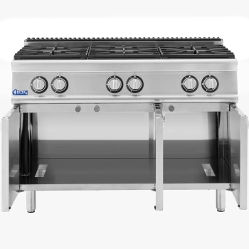  Kuchenka gazowa 6 palnikowa z szafką propan / LPG / gaz ziemny 21.6 kW - zdj. dodatkowe 4