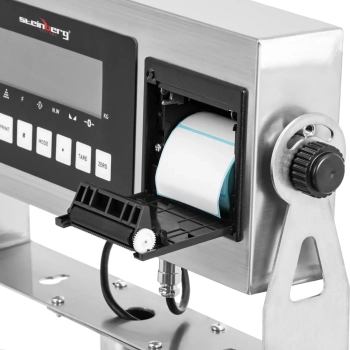  Waga platformowa z drukarką etykiet na kółkach LCD 60 x 80 cm 1000 kg / 200 g - zdj. dodatkowe 5