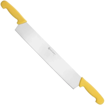  Nóż do sera z dwoma uchwytami 655 mm - żółty - zdj. dodatkowe 1