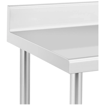  Stół blat roboczy na kółkach z rantem 2 poziomy 60 x 60 cm STAL do 120 kg - zdj. dodatkowe 2