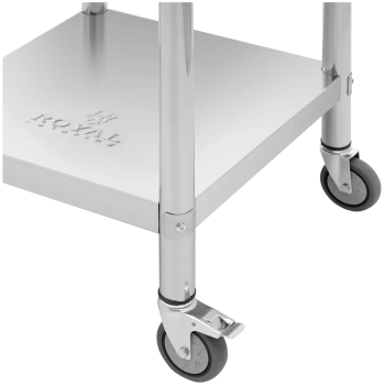  Stół blat roboczy na kółkach z rantem 2 poziomy 60 x 60 cm STAL do 120 kg - zdj. dodatkowe 4