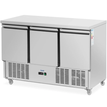  Stół chłodniczy gastronomiczny na kółkach 3 komory 360 l 137 x 70 x 95 cm - zdj. dodatkowe 1