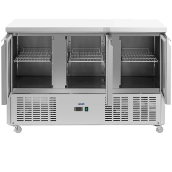  Stół chłodniczy gastronomiczny na kółkach 3 komory 360 l 137 x 70 x 95 cm - zdj. dodatkowe 4
