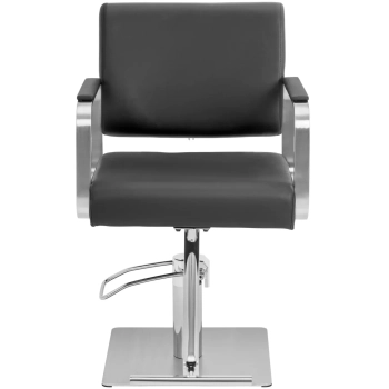  Fotel fryzjerski barberski kosmetyczny z podnóżkiem Physa OTLEY - czarno srebrny - zdj. dodatkowe 5