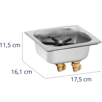  Myjka płuczka barowa ze zlewem do szklanek 20-110 mm STAL - zdj. dodatkowe 3