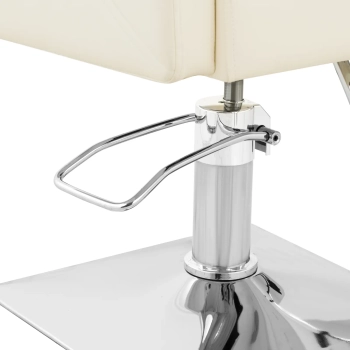  Fotel fryzjerski barberski z podnóżkiem CARLISLE - kremowy - zdj. dodatkowe 2