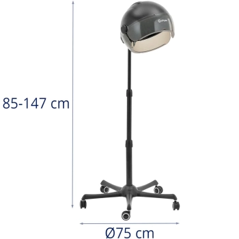  Suszarka do włosów hełmowa fryzjerska z jonizacją stojąca 66 C 1200 W - zdj. dodatkowe 5