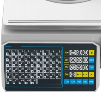  Waga sklepowa handlowa z drukarką etykiet LCD 30 kg / 15 g - zdj. dodatkowe 3