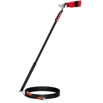  Szczotka teleskopowa z przyłączem wody do mycia okien paneli szer. 35 cm 175-720 cm - zdj. dodatkowe 1