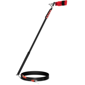 Szczotka teleskopowa z przyłączem wody do mycia okien paneli szer. 35 cm 185-900 cm - zdj. dodatkowe 1