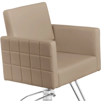  Fotel fryzjerski barberski kosmetyczny z podnóżkiem Physa RIBBLETON - beżowy - zdj. dodatkowe 4