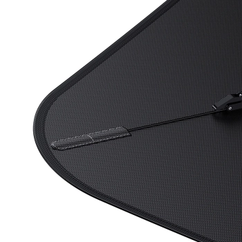  Osłona parasolka przeciwsłoneczna do samochodu na przednią szybę CoolRide 142x75cm - czarna - zdj. dodatkowe 3