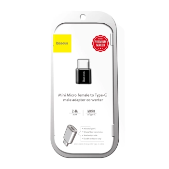  Adapter Mini przejściówka z micro USB na USB-C - czarny - zdj. dodatkowe 6