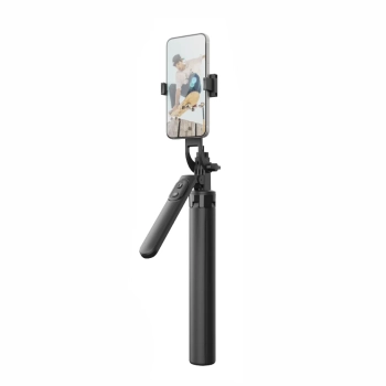  Selfie stick teleskopowy z pilotem statyw na telefon 1.75m aluminium - czarny - zdj. dodatkowe 1