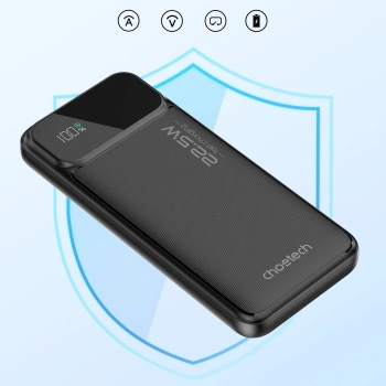  Powerbank 10000 mAh 22.5W PD USB-A USB-C - czarny - zdj. dodatkowe 4