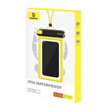  Etui wodoodporne do telefonu 7.2'' IPX8 Deep Dive 4 warstwy - czarno-żółte - zdj. dodatkowe 4