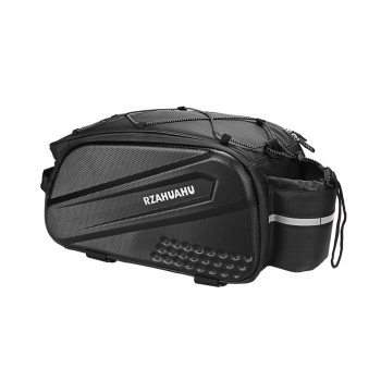  Torba rowerowa 10l na bagażnik z kieszeniami bocznymi 38.5x19.5x16cm - czarna - zdj. dodatkowe 2