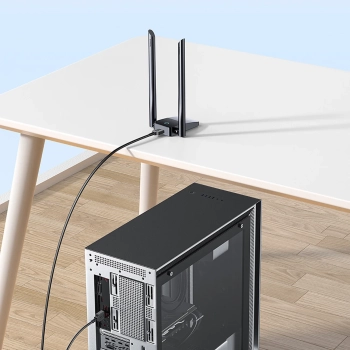  Karta sieciowa USB WiFi 2.4GHz 5GHz FastJoy Access Point 1300 Mb/s - czarna - zdj. dodatkowe 10