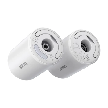  2w1 Pompka turystyczna do materaca i latarką LED PocketGo Pro - biała - zdj. dodatkowe 3