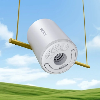  2w1 Pompka turystyczna do materaca i latarką LED PocketGo Pro - biała - zdj. dodatkowe 8