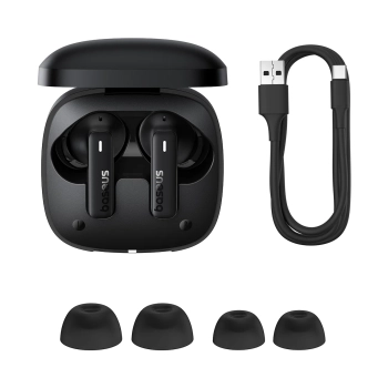  Słuchawki bezprzewodowe Bowie E19 TWS dokanałowe USB-C - czarne - zdj. dodatkowe 6