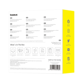  Słuchawki bezprzewodowe Bowie E19 TWS dokanałowe USB-C - czarne - zdj. dodatkowe 8