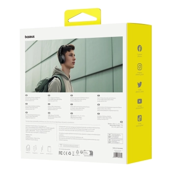  Słuchawki bezprzewodowe nauszne Bass 30 Max Bluetooth 5.3 - czarne - zdj. dodatkowe 7