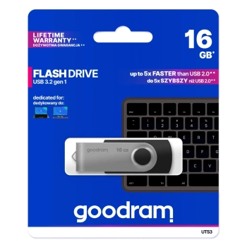  Pendrive pamięć flash 16 GB USB 3.2 Gen 1 UTS3 - czarny - zdj. dodatkowe 4