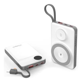  Power bank 10000mAh LED USB-C USB-A Lightning MagSafe Apple Watch - biały - zdj. dodatkowe 3