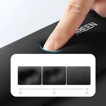  Ergonomiczna podkładka do klawiatury pod nadgarstki z pamięcią kształtu - czarna - zdj. dodatkowe 4