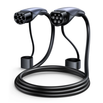  Kabel przewód CCS2 do ładowania samochodu elektrycznego 480V 32A 22kW 5m - czarny - zdj. dodatkowe 1