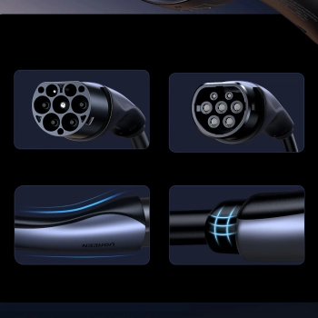  Kabel przewód CCS2 do ładowania samochodu elektrycznego 480V 32A 22kW 5m - czarny - zdj. dodatkowe 5