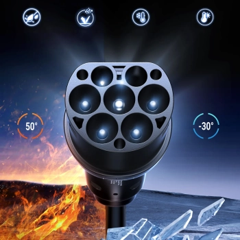  Kabel przewód CCS2 do ładowania samochodu elektrycznego 480V 32A 22kW 5m - czarny - zdj. dodatkowe 7