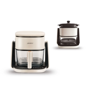  2w1 Frytkownica beztłuszczowa garnek i patelnia JIMMY AF3 Air Fryer - beżowy czarny - zdj. dodatkowe 1