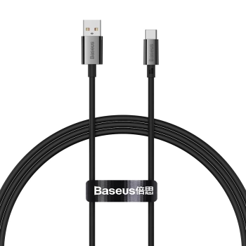 Kabel przewód Superior Series USB-A - USB-C 100W 2m - czarny