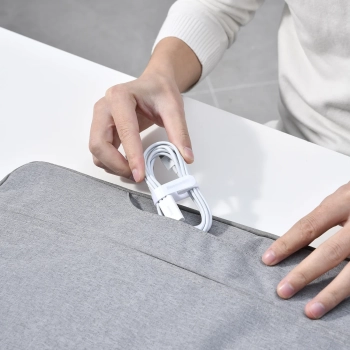  3w1 Kabel przewód Superior Series USB-A - USB-C / Lightning / micro USB 3.5A 1m - biały - zdj. dodatkowe 10