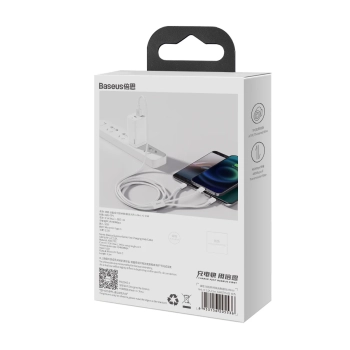  3w1 Kabel przewód Superior Series USB-A - USB-C / Lightning / micro USB 3.5A 1m - biały - zdj. dodatkowe 6