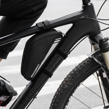 Torba rowerowa na narzędzia pompkę mocowana na ramę 0.7l - czarna - zdj. dodatkowe 9