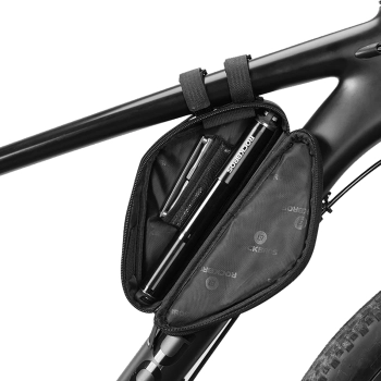  Torba rowerowa na narzędzia pompkę mocowana na ramę 0.7l - czarna - zdj. dodatkowe 4