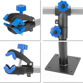  Wielofunkcyjny stojak serwisowy uchwyt do rowerów nablatowy - czarny - zdj. dodatkowe 3