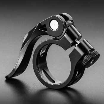  Obejma rowerowa zacisk do sztycy 27.2 i 28.6 mm pod siodełko z szybkozamykaczem - czarna - zdj. dodatkowe 7