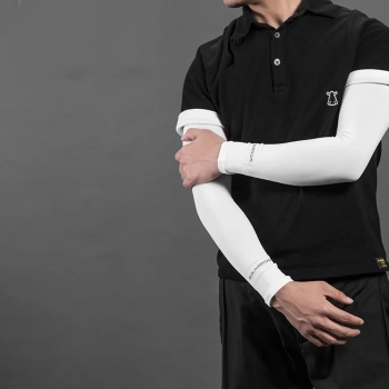  Rękawki przeciwsłonczne kolarskie rowerowe z filtrem UPF50+ 2szt. - białe - zdj. dodatkowe 8