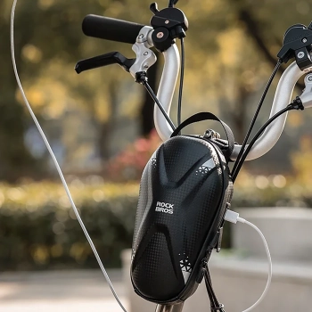  Torba sakwa na kierownicę roweru lub hulajnogi 1.3l - czarna - zdj. dodatkowe 9