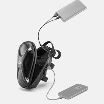  Torba sakwa na kierownicę roweru lub hulajnogi 1.3l - czarna - zdj. dodatkowe 1