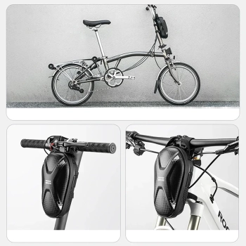  Torba sakwa na kierownicę roweru lub hulajnogi 1.3l - czarna - zdj. dodatkowe 4